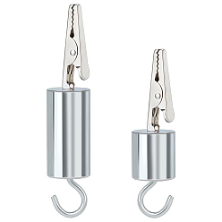 Платина 2шт 2 стиль железные зажимы-крокодилы с крючком, для плетения диска, платина, 7.7~9.75 см, 1 шт / стиль