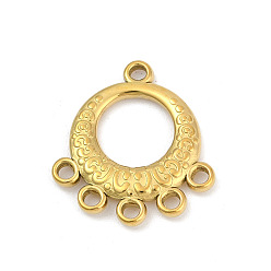 Золотой 304 нержавеющей стали ссылки люстра компонент, ионное покрытие (ip), кольцо, золотые, 21.5x20x2.5 мм, отверстие : 1.6 мм