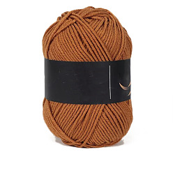 Сиена 4 пряжа из молочного акрилового волокна для тафтинговых ковриков, пряжа амигуруми, пряжа для вязания крючком, для свитера, шапки, носков, детских одеял, цвет охры, 2.5 мм, около 113.74 ярдов (104 м) / моток