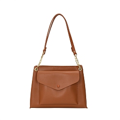 Chocolate DIY PU Leather Lady Bag Making Kits, Shoulder Bags Kit for Beginners, Chocolate, 25x33x9cm