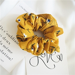 Gold Cloth Hair Ties, Gold, 100mm