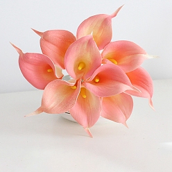 Pink Calla Lily Imitation Leather Simulation Artificial Flower, Artificial Flower for Indoor & Outdoor Decoration, Pink, 350x90x70mm