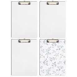 Белый 4шт. МДФ термотрансферная фотопластина, сублимационная пустая металлическая вывеска, с железной фурнитурой, прямоугольные, белые, 311x219x5 мм