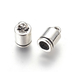 Античное Серебро Тибетского стиля терминаторы, без кадмия и без свинца, античное серебро, 10x6 мм, отверстие : 2 мм