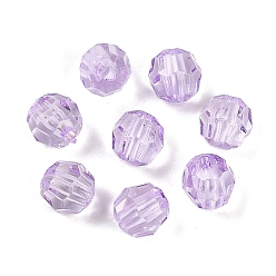 Фиолетовый Прозрачные акриловые бусины, граненые, конус, фиолетовые, 6 мм, отверстие : 1.2 мм, 4545 шт / 500 г