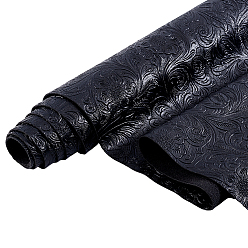 Schwarz 1 Meter PVC-Ledergewebe, DIY Bastelbedarf, Schwarz, 1370x1 mm