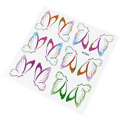 Farbig Körperkunst Tattoos, temporäre Tattoos Papier Aufkleber, Schmetterling, Farbig, 10x10 cm
