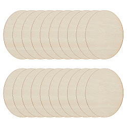 Oval Unfinished Beech Wooden Blank Slices, Oval, 7x5x0.17cm, 10pcs/bag