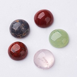 Смешанные камни Кабошоны из камня, полукруглые / купольные, , 8x3.5 мм