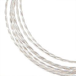 Серебро 999 тонкая серебряная проволока из стерлингового серебра, витая веревка, серебряные, 0.8 мм, около 3.28 футов (1 м)/шт.