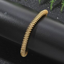 Золотой 304 эластичные браслеты из нержавеющей стали для женщин, золотые, 1/4 дюйм (0.6 см), внутренний диаметр: 2-3/8 дюйм (6.05 см)