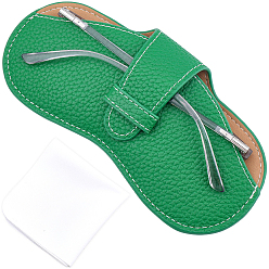 Зеленый 1чехол для очков из искусственной кожи, для очков, солнцезащитные очки протектор, с тканью для чистки очков из замшевого волокна 1pc, зелёные, сгиб: 87x175x8 мм, развернуть: 163x175x8 мм