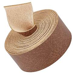 Верблюжий Шнур из искусственной кожи, для одежды, плоский, верблюжие, 25x1.2 мм, около 2.19 ярдов (2 м) / рулон