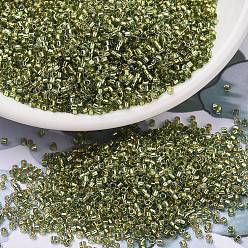 (DB2522) Светлая Аква с Подкладкой из 24к Золота Бусины miyuki delica, цилиндр, японский бисер, 11/0, золотая линия, (дБ 2522) 24 тыс. т, 1.3x1.6 мм, отверстие : 0.8 мм, Около 100000 шт / 500 г