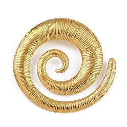 Другие Океан 304 подвески из нержавеющей стали, золотые, спираль, 44x41x2.5 мм, отверстие : 6 мм