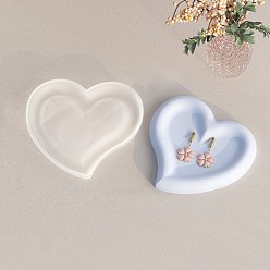 Сердце Силиконовые формы для тарелок своими руками, формы для литья смолы, инструменты для производства глиняных ремесел, сердце, 160x170x17 мм