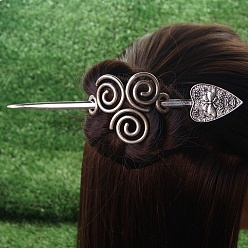 Insects Старинные серебряные палочки для волос в стиле викингов заколка для волос, женский ретро-аксессуар для волос, палочки для волос в виде розового меча, насекомые, 180 мм