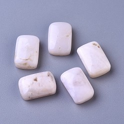 Opalite Synthetic Opal Multi-Strand Links, Rectangle, 17.5~18x11.5~12x5.5~6mm, Hole: 1mm