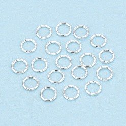 Silbern Silberfarbig 925 Sterling Silber offene Biegeringe, Runde, Silbern Silberfarbig, 4x0.4 mm, Innendurchmesser: 3 mm, ca. 133 Stk. / 3 g, 26 Messgerät