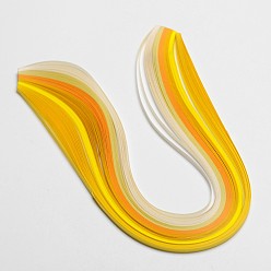 Желтый 6 цвета рюш бумаги полоски, желтые, 390x3 мм, о 120strips / мешок, 20strips / цвет