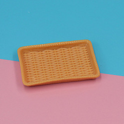 Шоколадный Пластиковая мини модель, аксессуары для кукольного домика с микро-ландшафтом, притворяясь опорными украшениями, прямоугольные, цвет шоколада, 50x32 мм