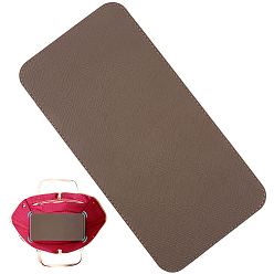 Коричневый Дно сумки из искусственной кожи, формовочное основание сумки, прямоугольные, кофе, 300x152x4 мм