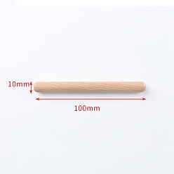 Античный Белый Деревянные рифленые штифты Schima, старинный белый, 100x10 мм