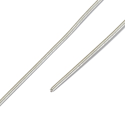 Серебро Медная проволока, каркасная проволока, гибкий провод катушки, металлизированная нить для вышивания и изготовления украшений, серебряные, 18 датчик, 1 мм