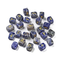 (306FM) Жонкиль матовый с лаймовой подкладкой Прямоугольник натуральный синее пятно яшма рунические камни, целебные камни для балансировки чакр, кристаллотерапия, медитация, Рейки, гадание, 15~16x11~12x11~11.5 мм, 25 шт / комплект