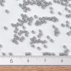 (DB1139) Opaque Ghost Gray MIYUKI Delica Beads, Cylinder, Japanese Seed Beads, 11/0, (DB1139) Opaque Ghost Gray, 1.3x1.6mm, Hole: 0.8mm, about 2000pcs/bottle, 10g/bottle