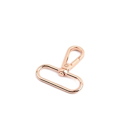 Розовое Золото Застежками сплава поворотные, овальные, розовое золото , 50 мм