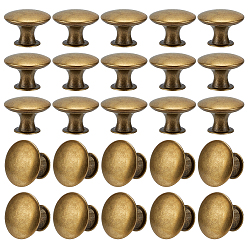 Античная Бронза 30шт. ручки для ящиков из цинкового сплава, с винтами, для двери ящика шкафа ворот, античная бронза, 29.5x21.5 мм