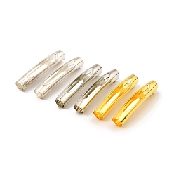 (52) Непрозрачная лаванда Бисера латунной трубки, полые изогнутые трубки, разноцветные, 28x5 мм, отверстие : 4 мм