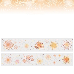 Оранжевый Клейкие ленты для животных, декоративные наклейки рулонная лента, для изготовления карт, скрапбукинга, дневник, планировщик, конверт и блокноты, оранжевые, 35 мм, 2 м / рулон