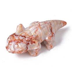 Яшма с Красной Линией Украшения из яшмы из натуральной красной линии, для украшения дома, рыба, 65x30 мм