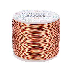 Темный Лосось Матовый круглый алюминиевый провод, темный лосось, 17 датчик, 1.2 мм, 116 м / рулон