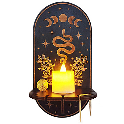 Белый DIY змеиный узор настенный подвесной маятниковый держатель пищевые силиконовые формы, формы для литья смолы, для уф-смолы, изготовление изделий из эпоксидной смолы, белые, овальный : 214x112 mm