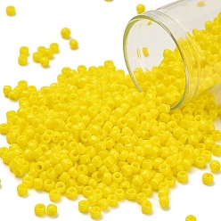 (42) Opaque Dandelion Тохо 8/0 круглые бусины, японский бисер, (42) непрозрачный одуванчик, 3 мм, отверстие : 1 мм, Около 1111 шт / 50 г