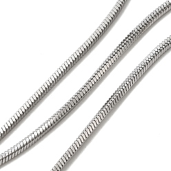 Нержавеющая Сталь Цвет 304 квадратные змеевидные цепи из нержавеющей стали, стойки покрытие, несварные, с катушкой, цвет нержавеющей стали, 1.5x1.5 мм