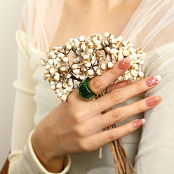 Зеленый Модные 304 кольца из нержавеющей стали и стекла для женщин, реальный 18 k позолоченный, зелёные, размер США 7 (17.3 мм)