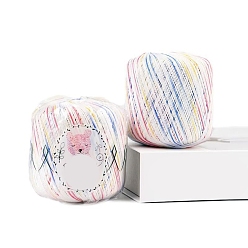 Стально-синий Хлопчатобумажная сегментная окрашенная пряжа, для ткачества, вязание крючком, стальной синий, 1.2 мм, около 328.08 ярдов (300 м) / моток