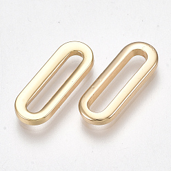 Золотой Ионное покрытие (ip) 304 соединительные кольца из нержавеющей стали, овальные, реальный 18 k позолоченный, 15x5.5x1.5 мм