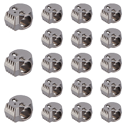 Черный Цвет Металла 40шт. бусины из цинкового сплава, череп, металлический черный , 10.5x8.5x6.5 мм, отверстие : 4.5 мм