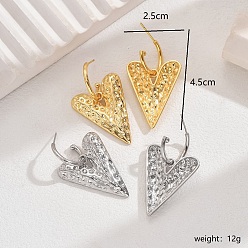 Золотой & Серебряный Винтажные женские серьги-сердечки из меди, идеально подходит для вечеринок и отпуска, золотой и серебряный, 45x25 мм