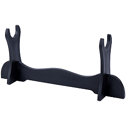 Черный 1-ярусная пластиковая подставка-мольберт для демонстрации мечей, для меча, чёрные, 27.5x6.05x11.35 см