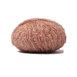 Темный Лосось Полиэфирная пряжа, для ткачества, вязание крючком, темный лосось, 1~2 мм, около 218.72 ярдов (200 м) / моток