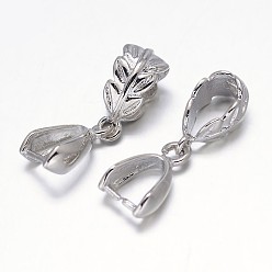 Платина Лист стойки покрытие латунь подвеска прижимные поручительств, платина, 13x8x5 мм, отверстия: 5x9 мм и 7x4 мм, контактный: 1 мм