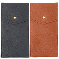 (52) Непрозрачная лаванда 2шт. 2цветов прямоугольный чехол для ручек из искусственной кожи, Офисные и школьные принадлежности, разноцветные, 275x102x3 мм, 1 шт / цвет