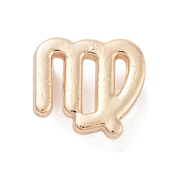 Дева Стойки подвески обшивки сплава, без кадмия и без свинца, гальванический никель, 12 созвездие, золотой свет, Дева, 11x12x5.5 мм, отверстие : 1.8 мм