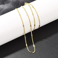 Настоящее золото 18K 2Миллиметровые латунные цепочки в форме звезды для мужчин и женщин, реальный 18 k позолоченный, 17.72 дюйм (45 см)